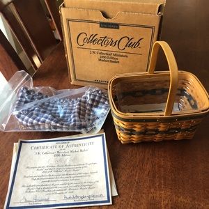 J.W. Collection Miniature 1996  Market Basket